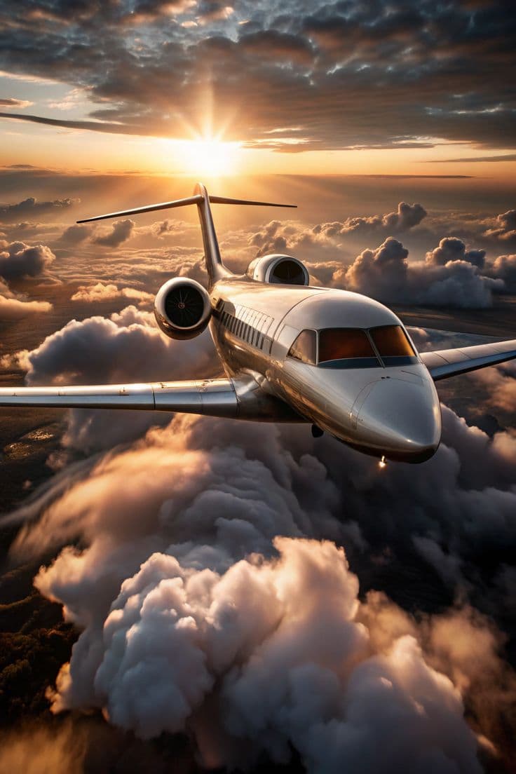 Propeller plane on runway